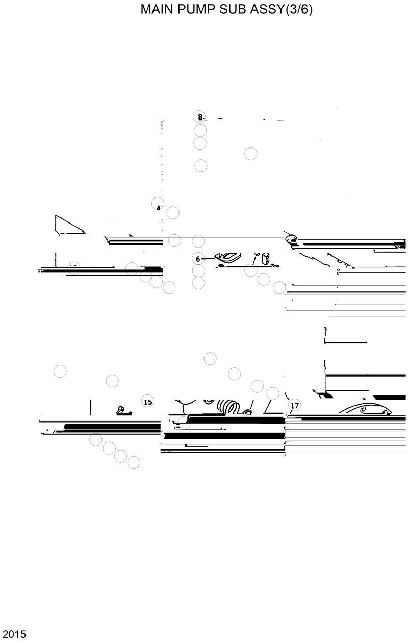 Схема запчастей Hyundai R420 - MAIN PUMP SUB ASSY(3/6) 