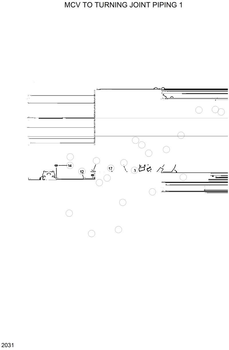 Схема запчастей Hyundai R420 - MCV TO TURNING JOINT PIPING 1 