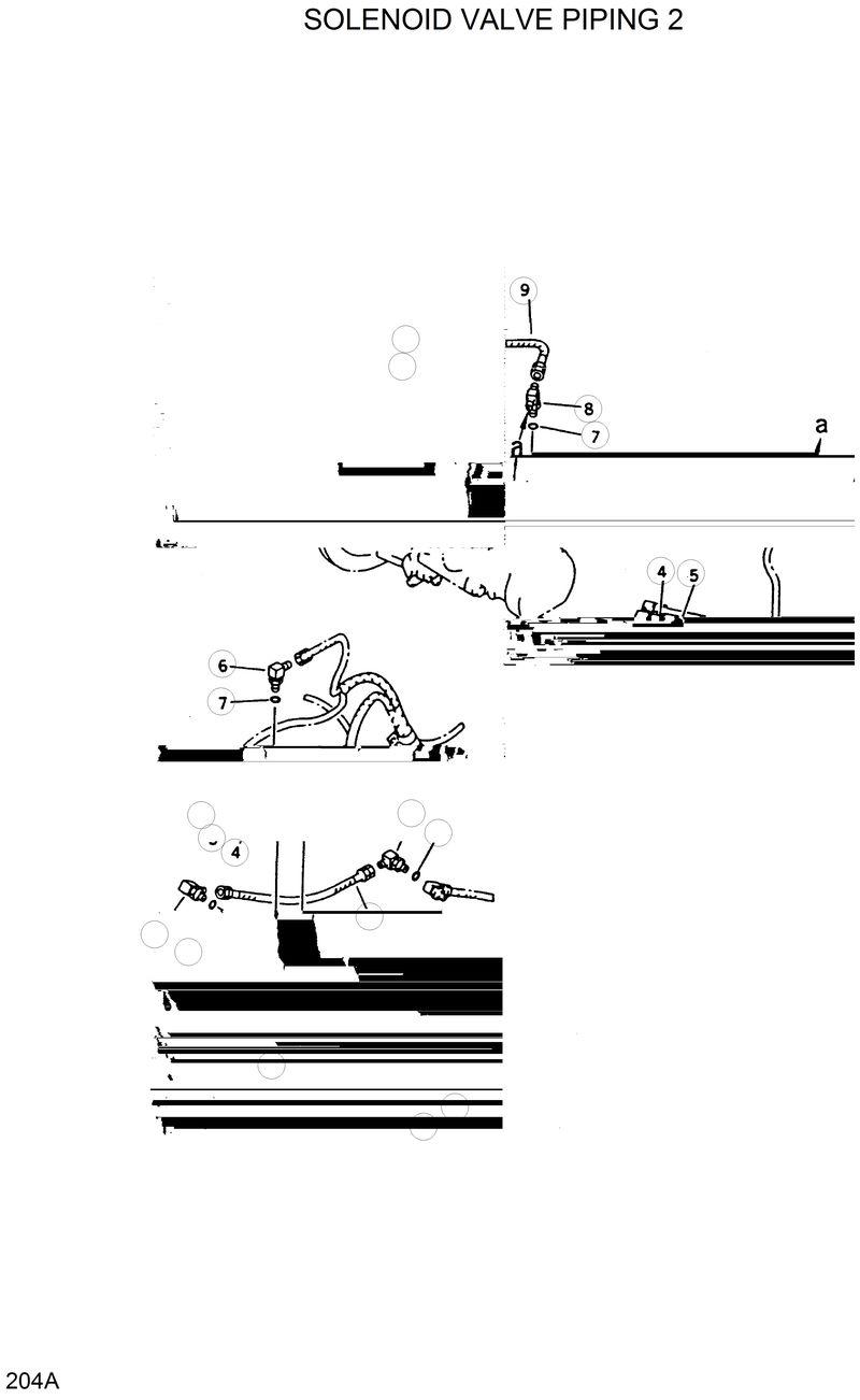 Схема запчастей Hyundai R420 - SOLENOID VALVE PIPING 2 
