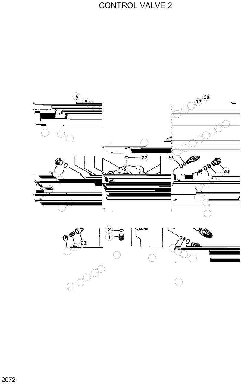 Схема запчастей Hyundai R420 - CONTROL VALVE 2 