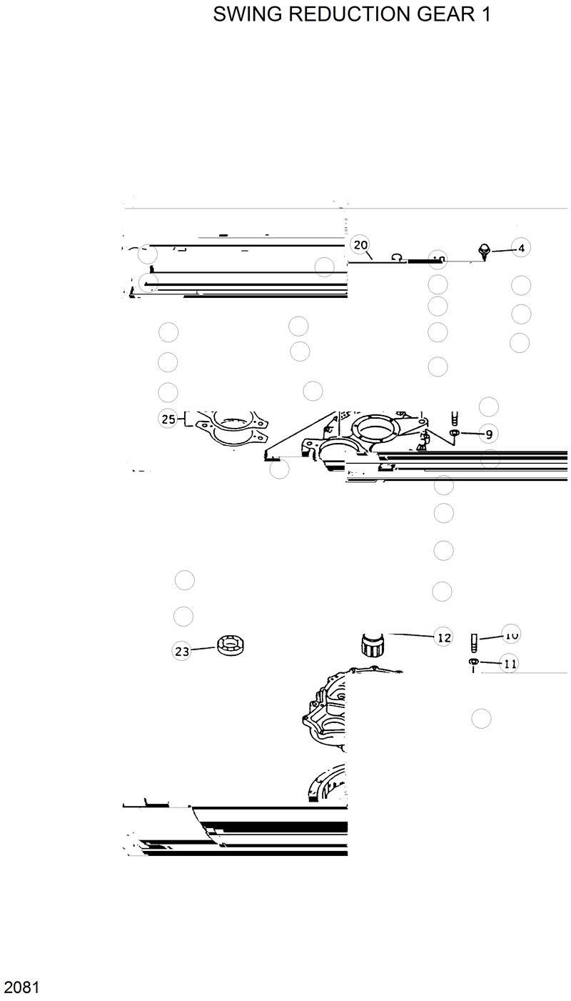 Схема запчастей Hyundai R420 - SWING REDUCTION GEAR 1 