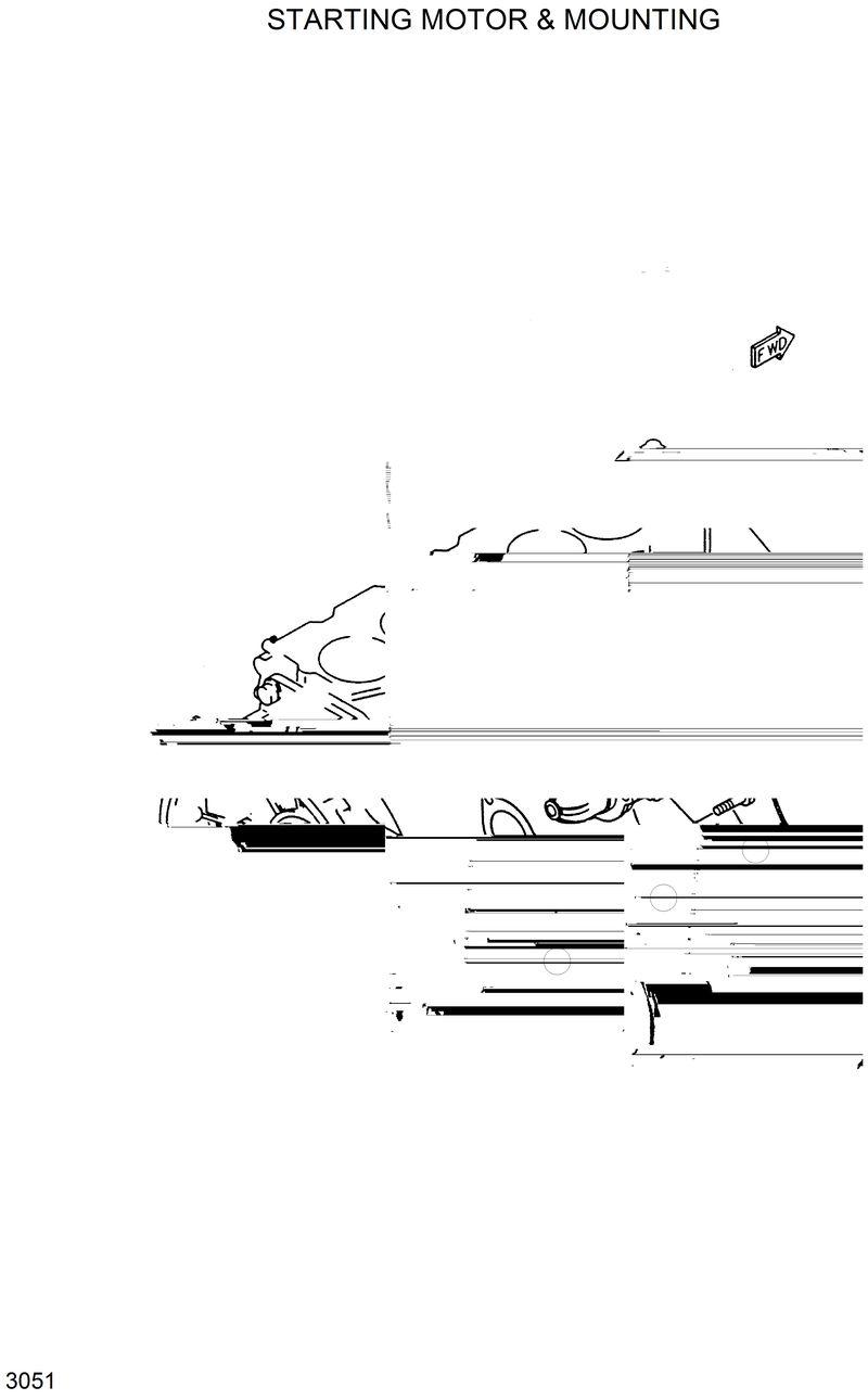 Схема запчастей Hyundai R420 - STARTING MOTOR &amp; MOUNTING 