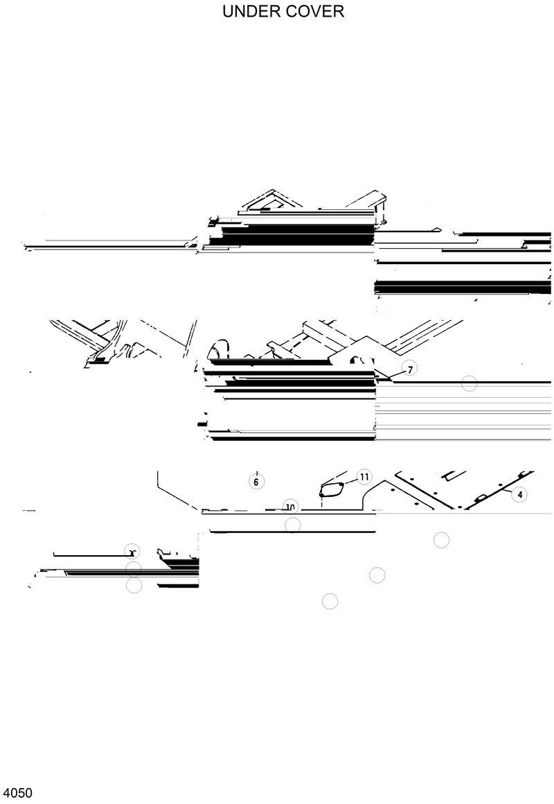 Схема запчастей Hyundai R420 - UNDER COVER 
