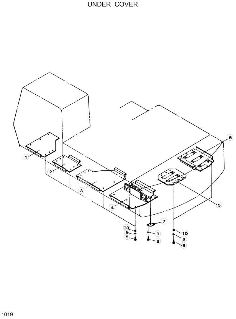 Схема запчастей Hyundai R120W - UNDER COVER 