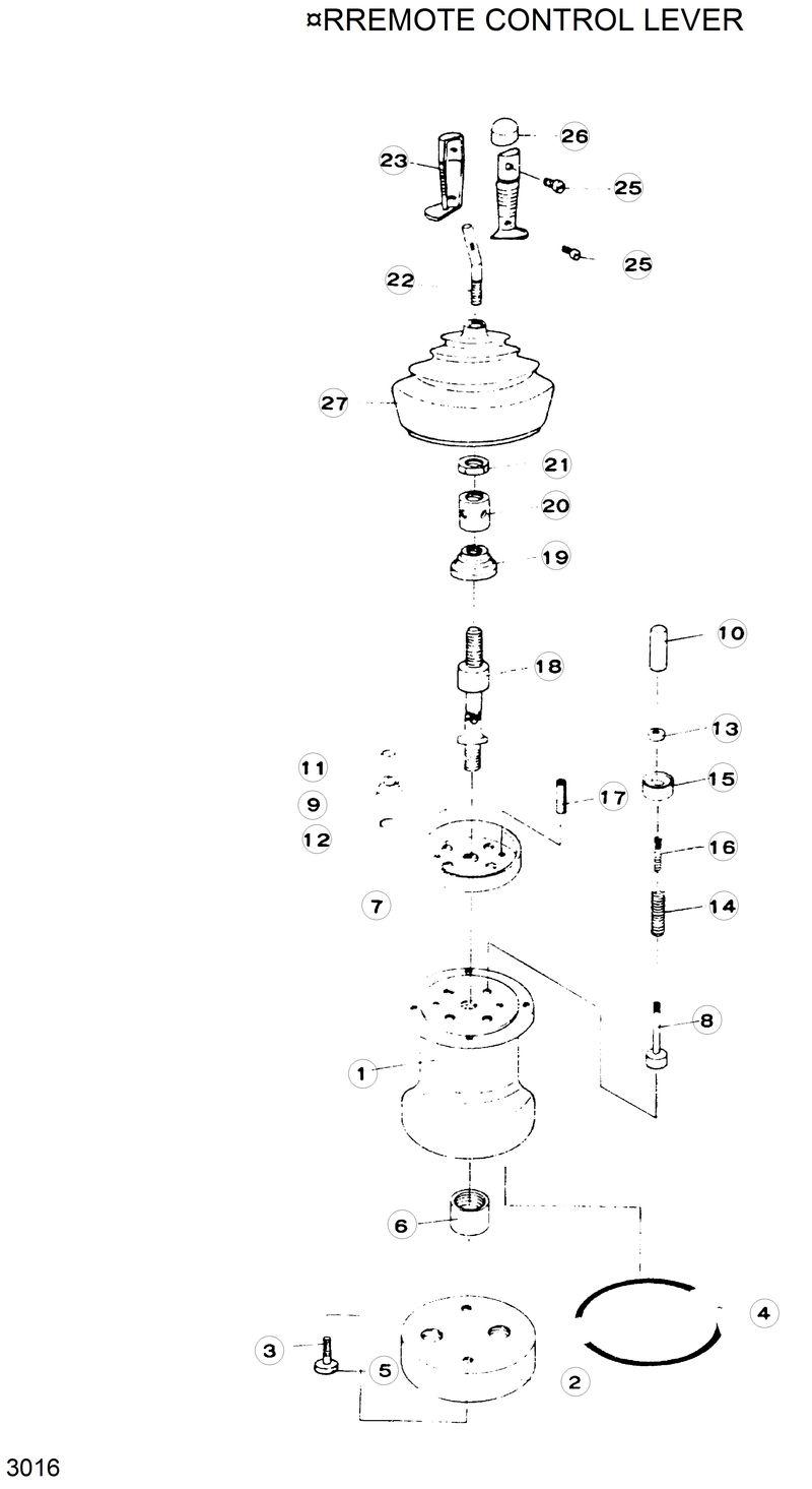 Схема запчастей Hyundai R120W - REMOTE CONTROL LEVER 