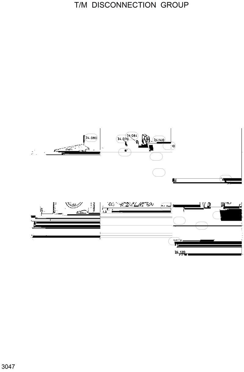 Схема запчастей Hyundai R130W - T/M DISCONNECTION GROUP 