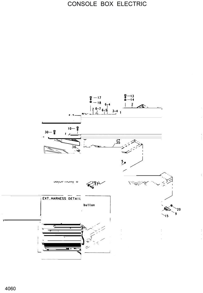 Схема запчастей Hyundai R130W - CONSOLE BOX ELECTRIC 