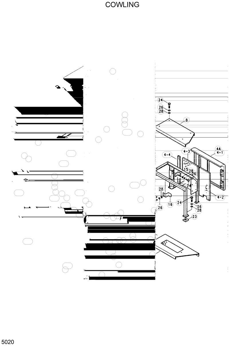 Схема запчастей Hyundai R130W - COWLING 