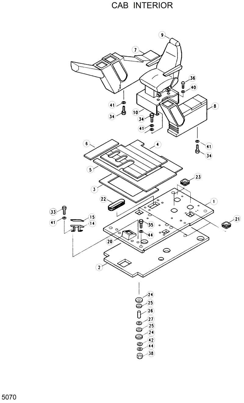 Схема запчастей Hyundai R130W - CAB INTERIOR 