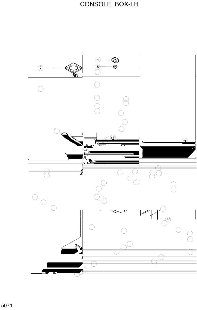 Схема запчастей Hyundai R130W - CONSOLE BOX-LH 