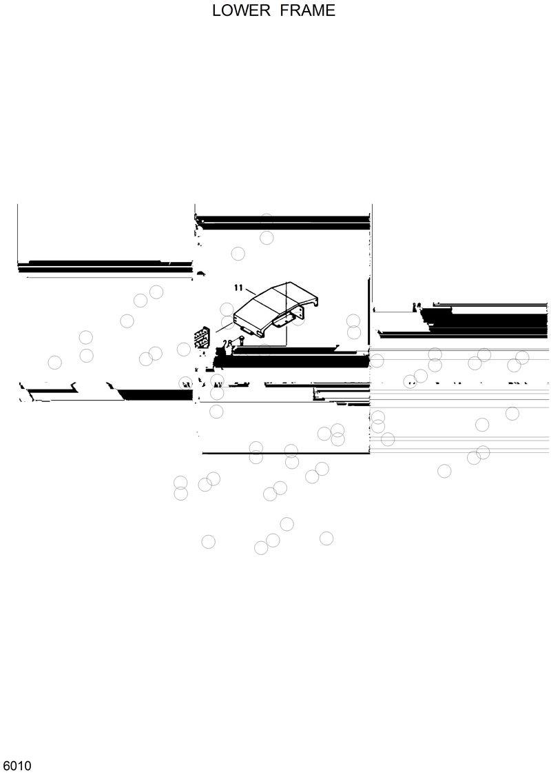 Схема запчастей Hyundai R130W - LOWER FRAME 