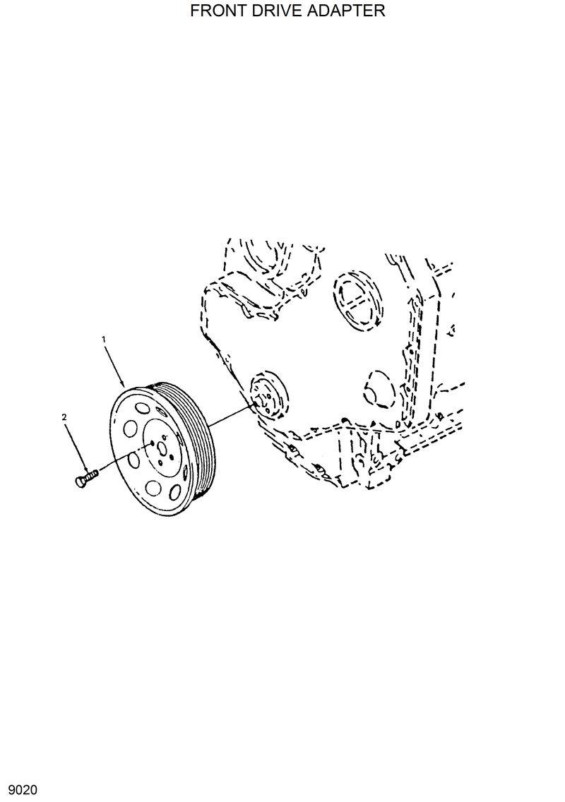 Схема запчастей Hyundai R130W - FRONT DRIVE ADAPTER 