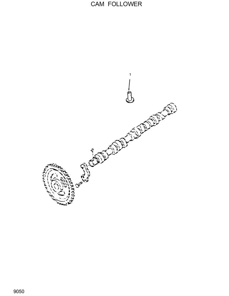 Схема запчастей Hyundai R130W - CAM FOLLOWER 