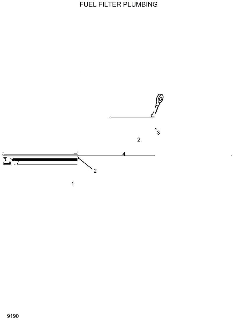 Схема запчастей Hyundai R130W - FUEL FILTER PLUMBING 