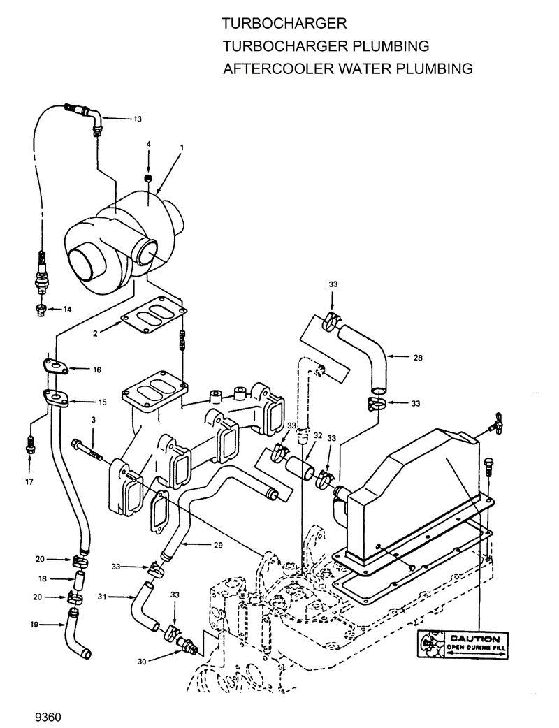 Схема запчастей Hyundai R130W - TURBOCHARGER 