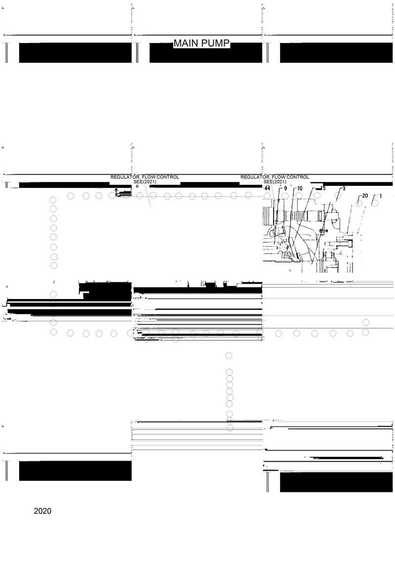 Схема запчастей Hyundai R200W2 - MAIN PUMP 