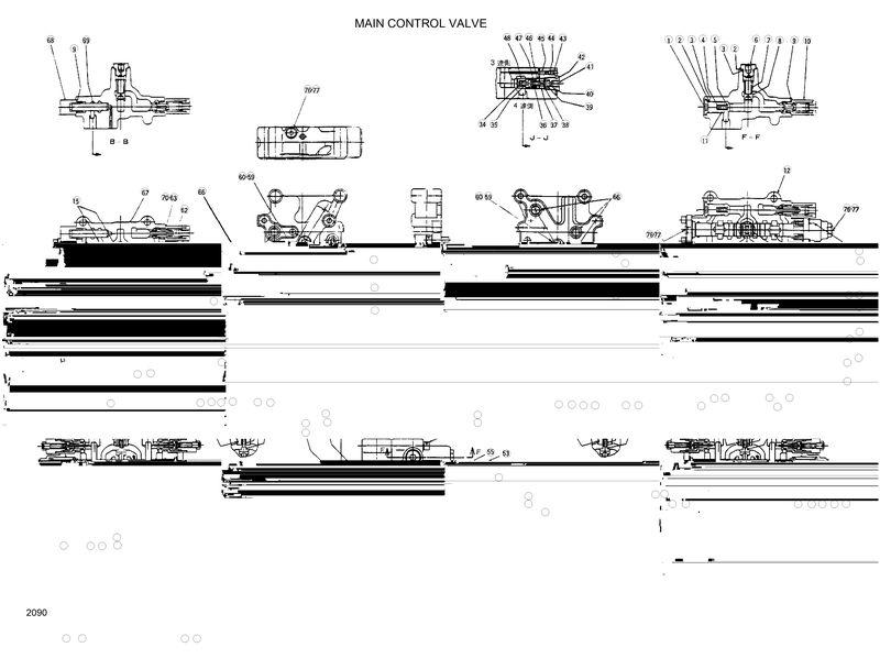 Схема запчастей Hyundai R200W2 - MAIN CONTROL VALVE 