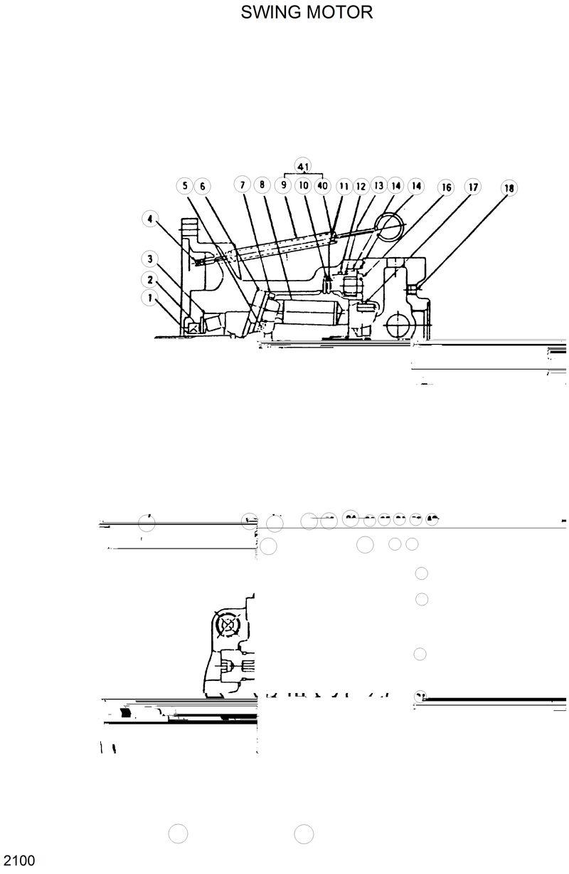 Схема запчастей Hyundai R200W2 - SWING MOTOR 