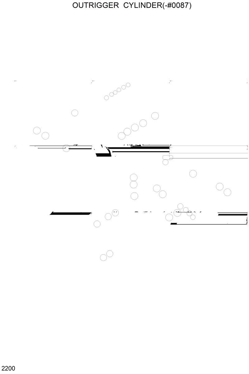 Схема запчастей Hyundai R200W2 - OUTRIGGER CYLINDER(-#0087) 