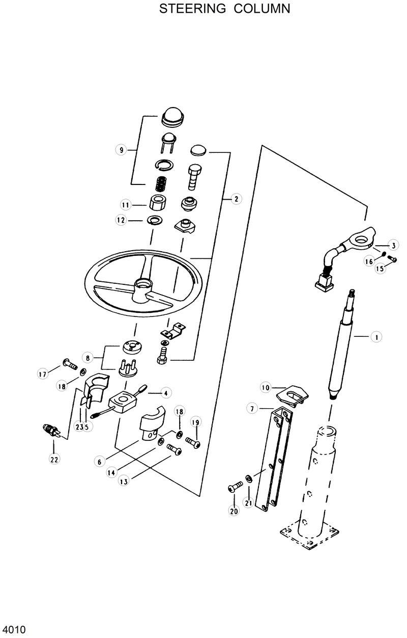 Схема запчастей Hyundai R200W2 - STEERING COLUMN 