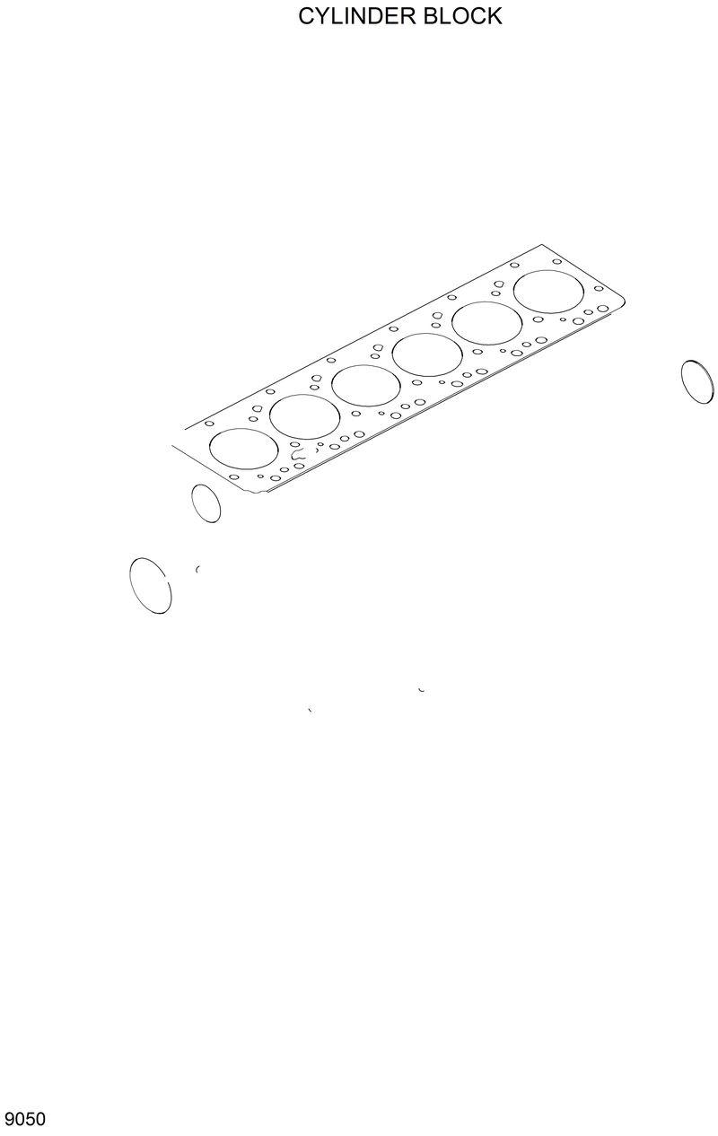 Схема запчастей Hyundai R200W2 - CYLINDER BLOCK 