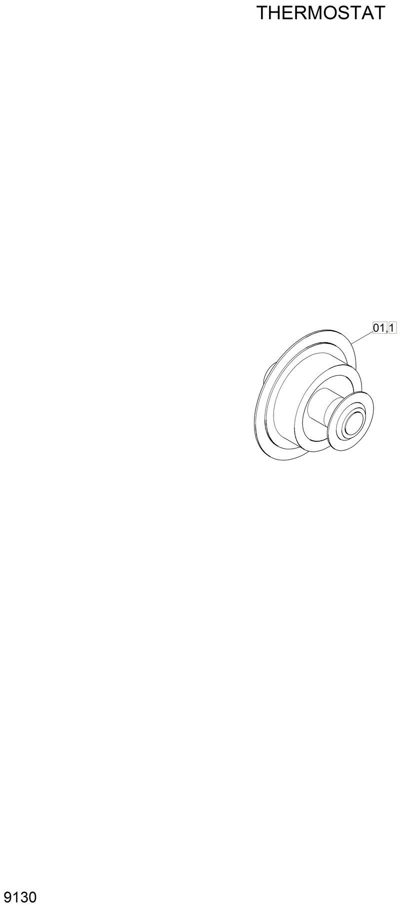 Схема запчастей Hyundai R200W2 - THERMOSTAT 