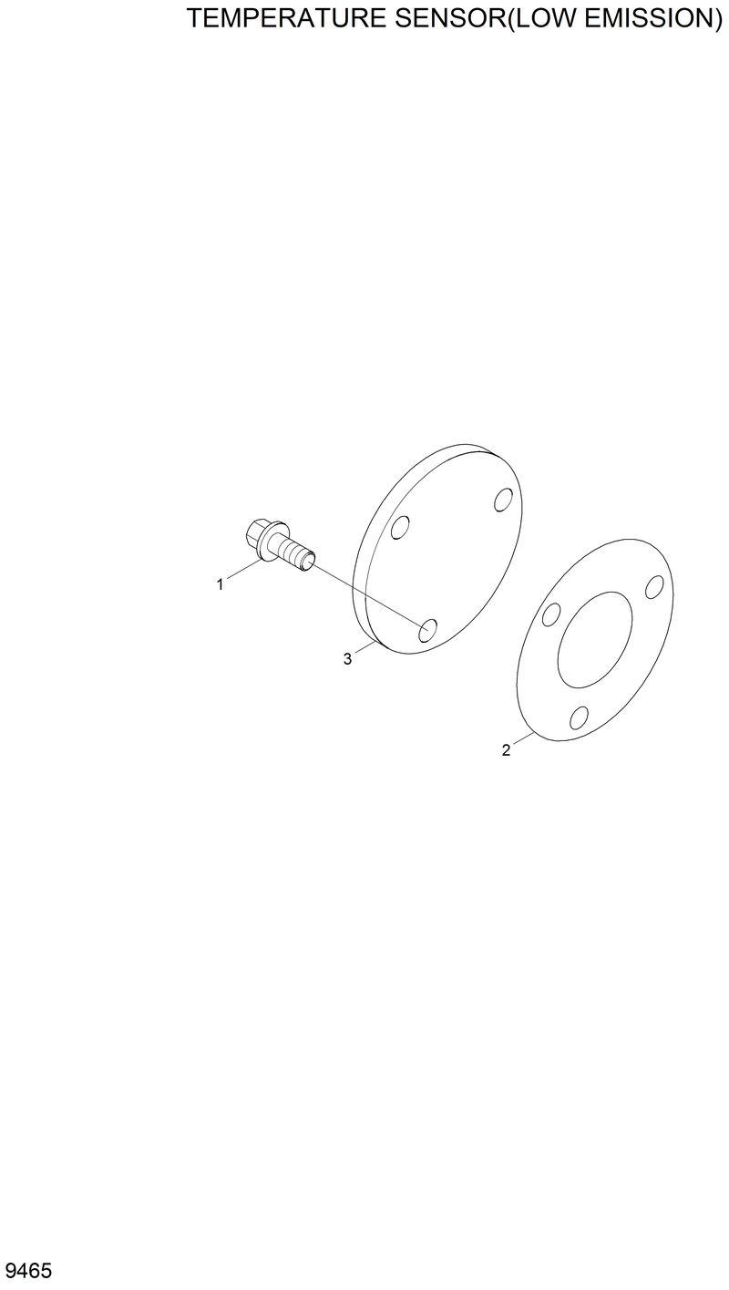 Схема запчастей Hyundai R200W2 - TEMPERATURE SENSOR(LOW EMISSION) 