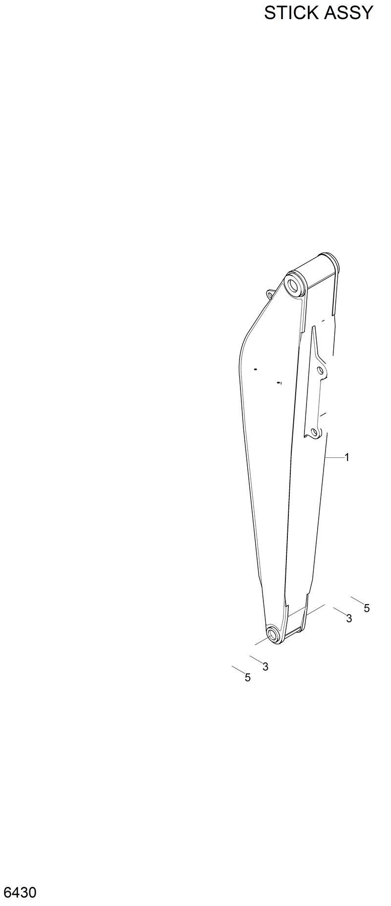 Схема запчастей Hyundai 33HDLL - STICK ASSY(3.23M) 