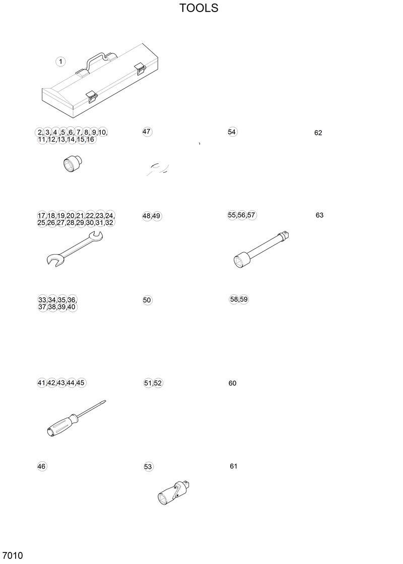 Схема запчастей Hyundai 33HDLL - TOOLS 