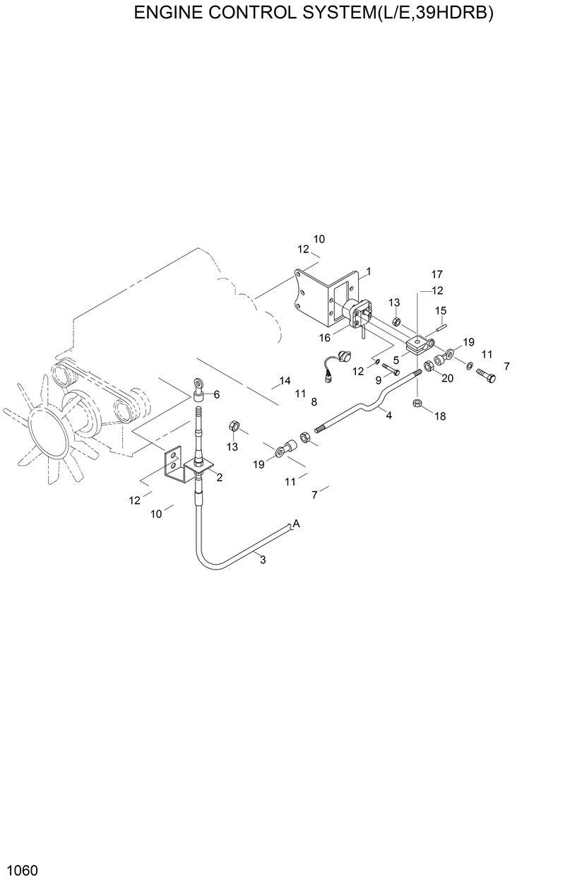 Схема запчастей Hyundai 42HDLL - ENGINE CONTROL SYSTEM(L/E,39HDRB) 