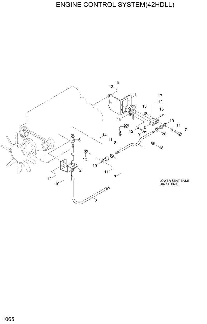 Схема запчастей Hyundai 42HDLL - ENGINE CONTROL SYSTEM(42HDLL) 