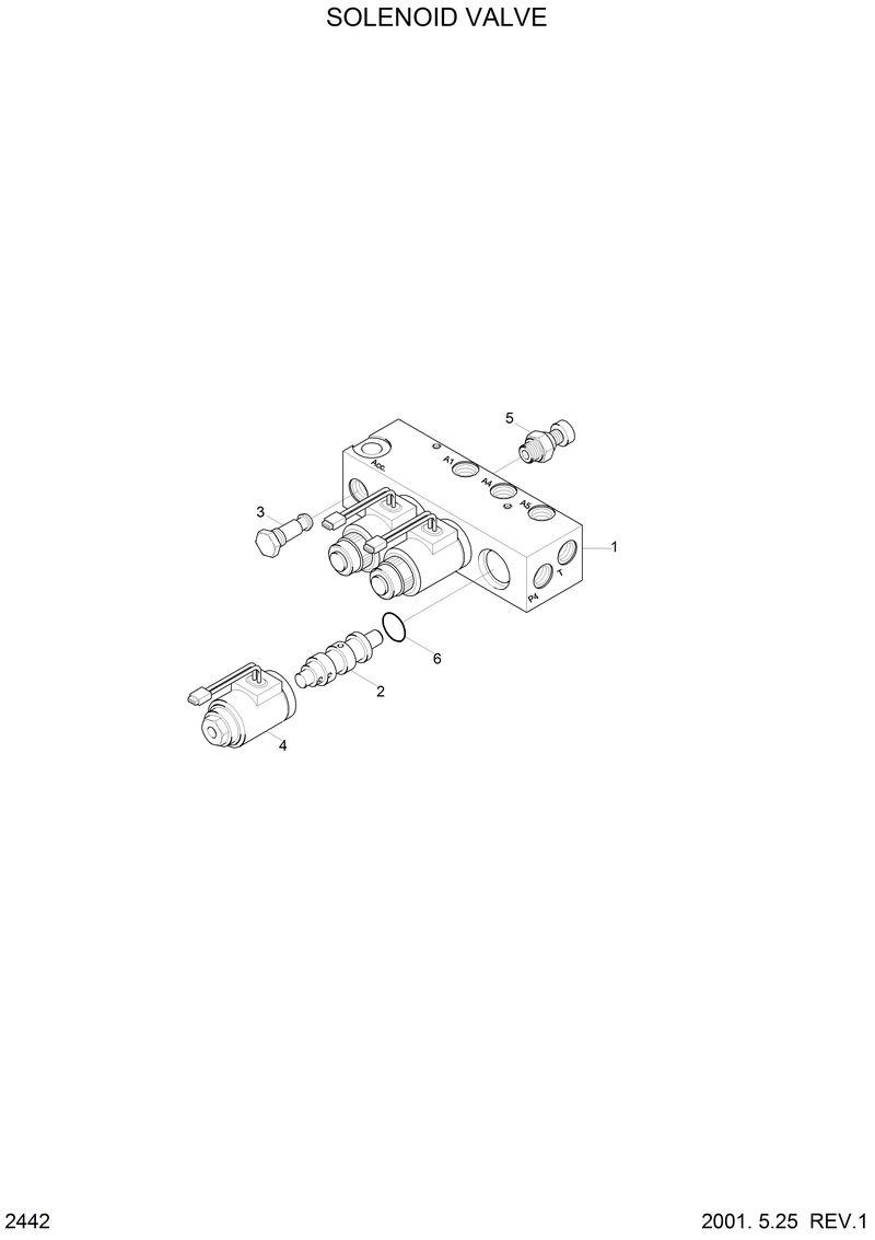 Схема запчастей Hyundai 42HDLL - SOLENOID VALVE 