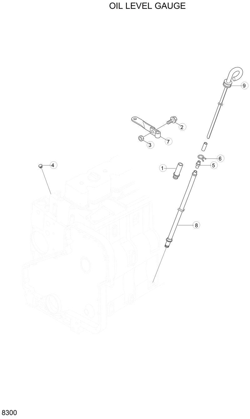 Схема запчастей Hyundai 42HDLL - OIL LEVEL GAUGE 