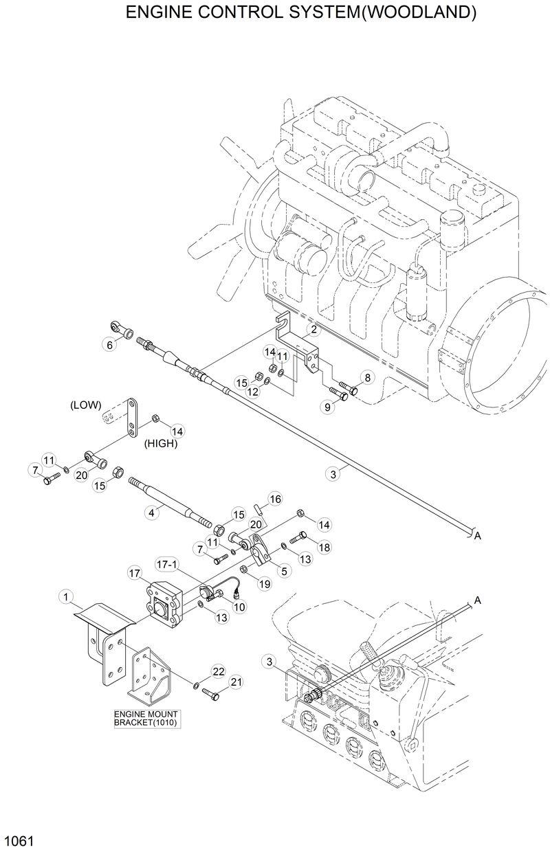 Схема запчастей Hyundai R210LC3LL - ENGINE CONTROL SYSTEM(WOODLAND) 