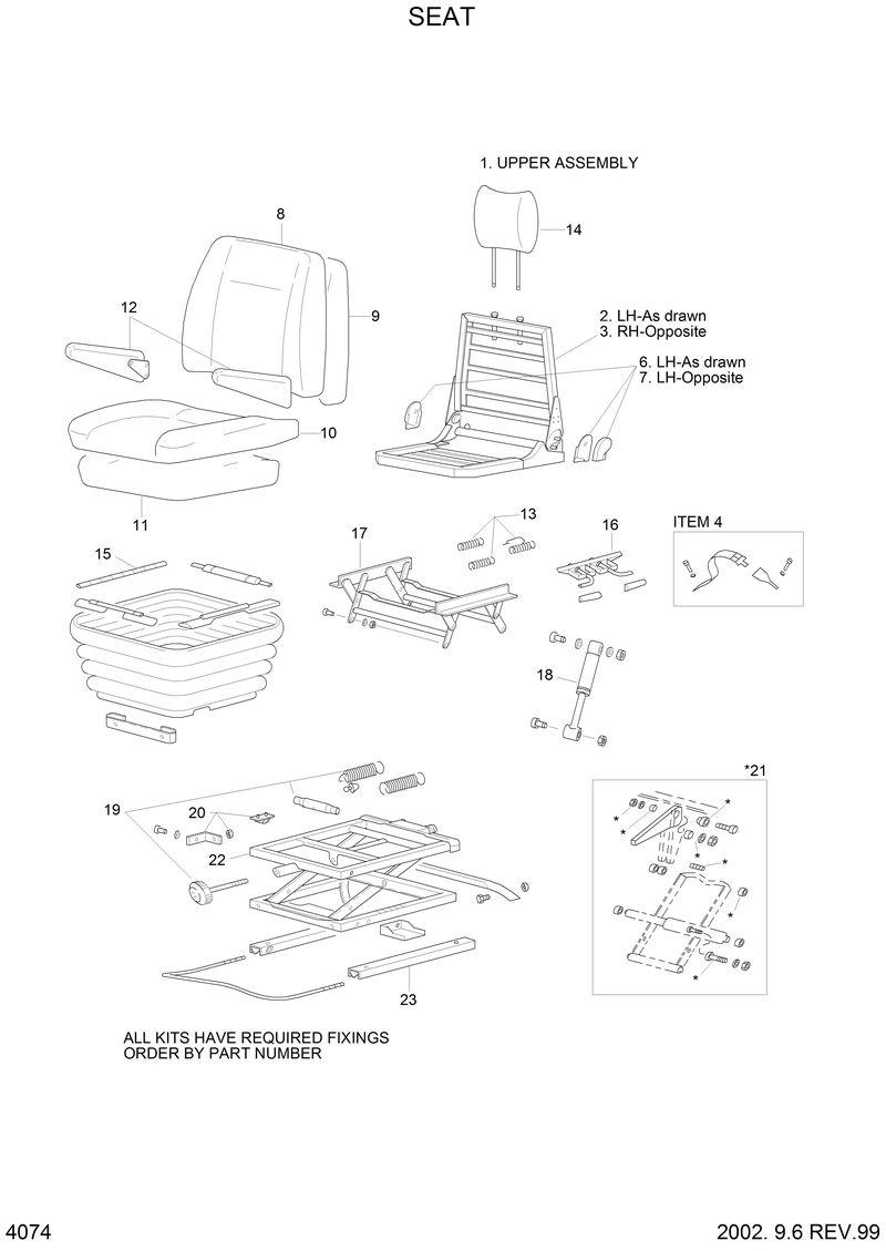 Схема запчастей Hyundai R210LC3LL - SEAT 