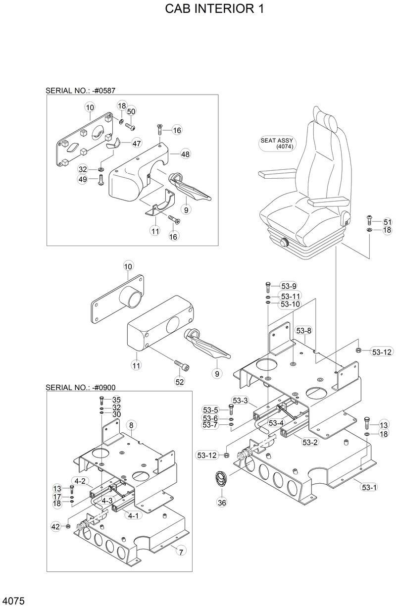 Схема запчастей Hyundai R210LC3LL - CAB INTERIOR 1 