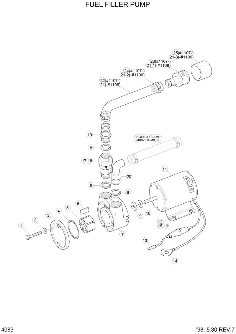 Схема запчастей Hyundai R210LC3LL - FUEL FILLER PUMP(-#1367) 