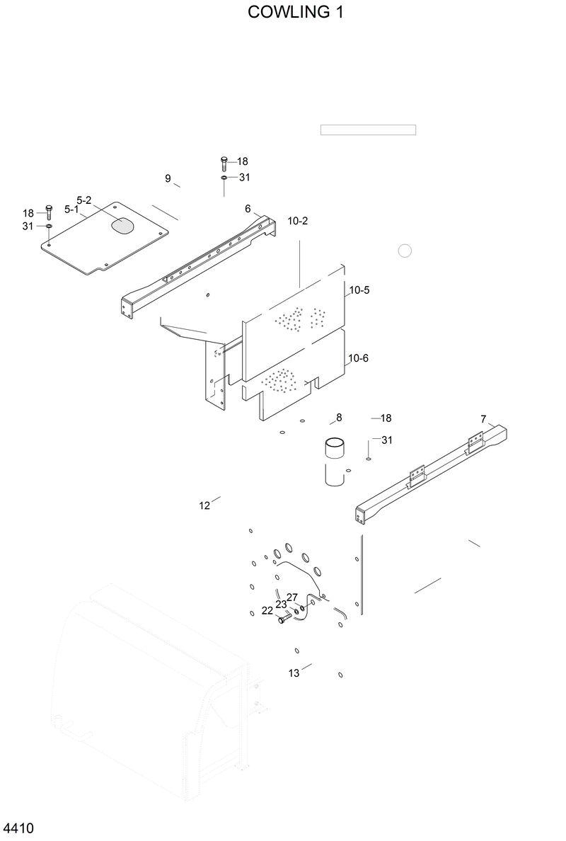 Схема запчастей Hyundai R210LC3LL - COWLING 1 