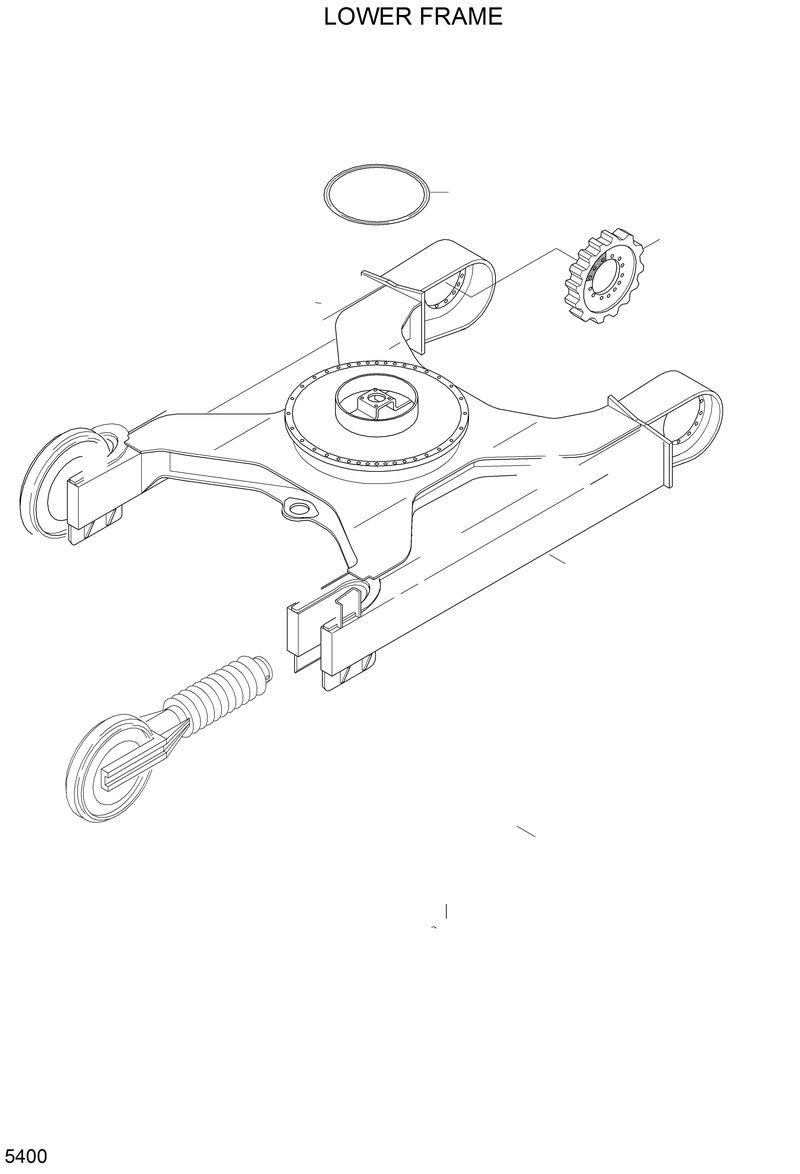 Схема запчастей Hyundai R210LC3LL - LOWER FRAME 