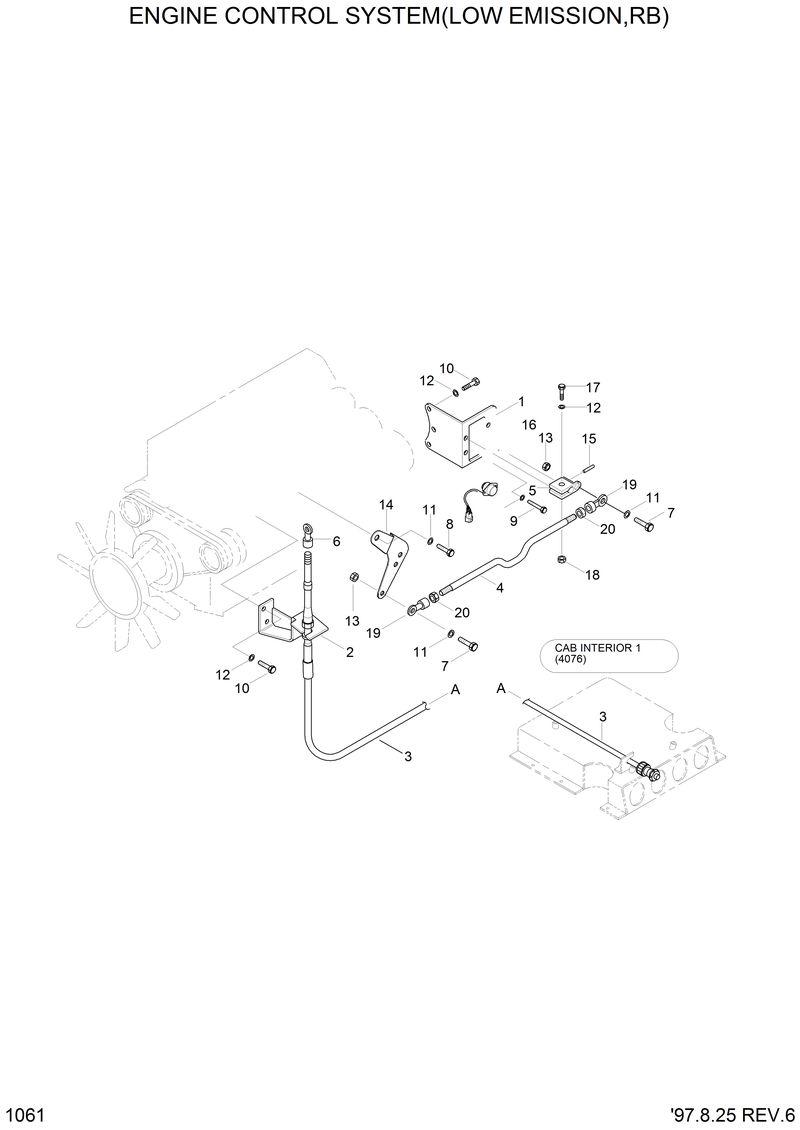 Схема запчастей Hyundai R290LC3LL - ENGINE CONTROL SYSTEM(L/EMISSION,RB) 