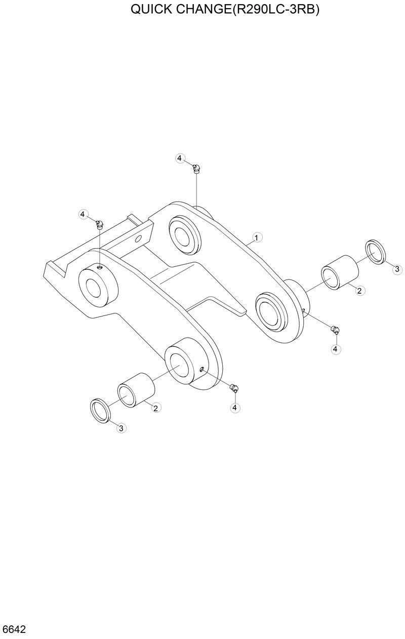 Схема запчастей Hyundai R290LC3LL - QUICK CHANGE(R290LC-3RB) 