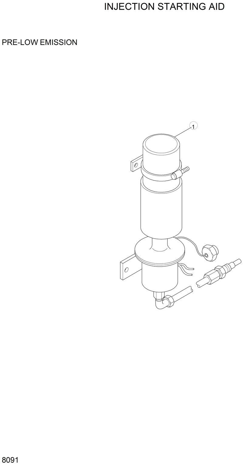 Схема запчастей Hyundai R290LC3LL - INJECTION STARTING AID 