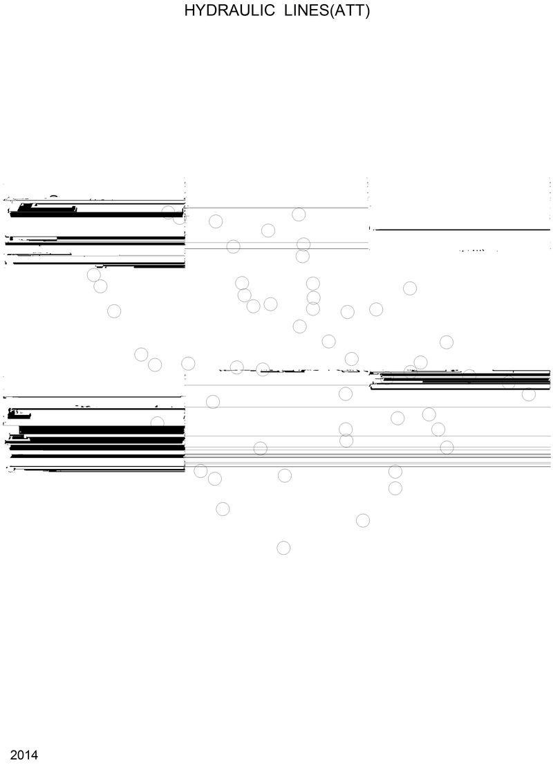 Схема запчастей Hyundai HL25C - HYDRAULIC LINES(ATTACHMENT) 