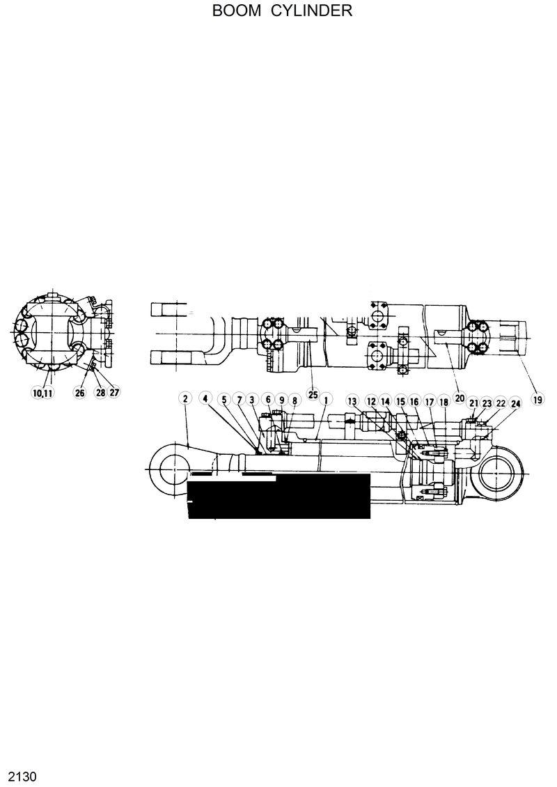 Схема запчастей Hyundai HL25C - BOOM CYLINDER(-#0273) 