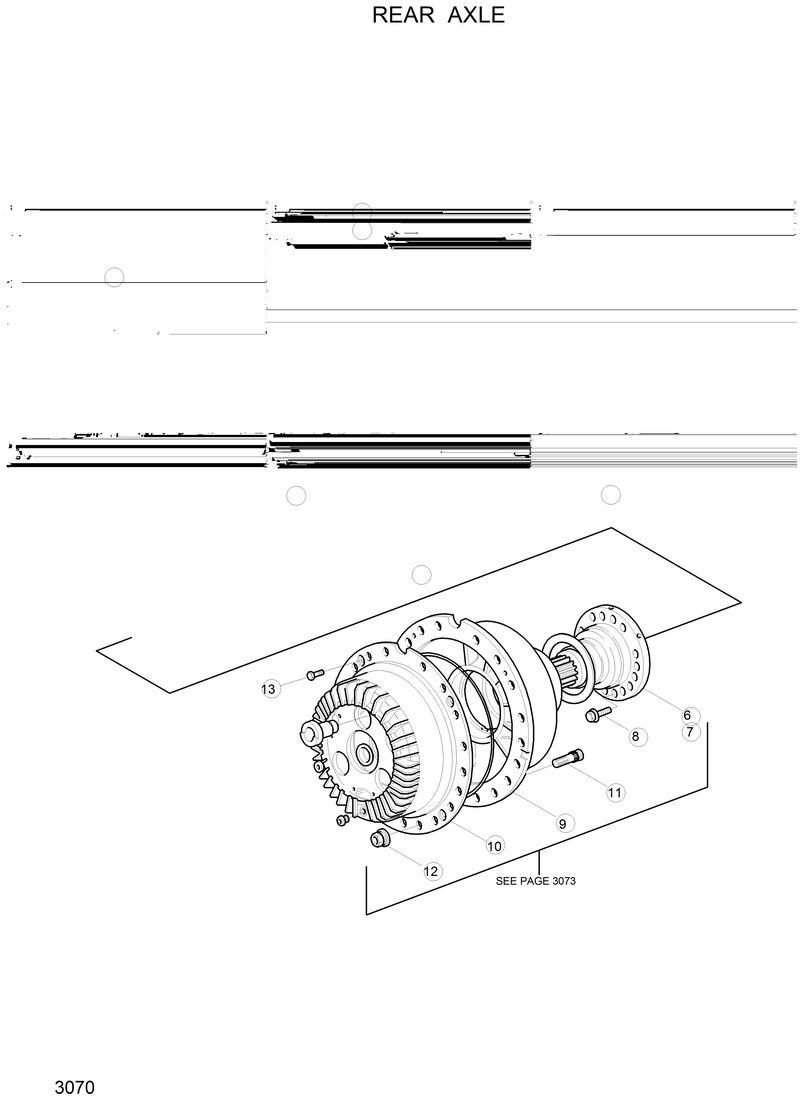 Схема запчастей Hyundai HL25C - REAR AXLE 