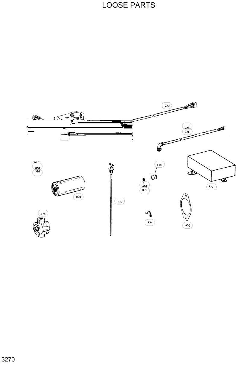 Схема запчастей Hyundai HL25C - LOOSE PARTS 