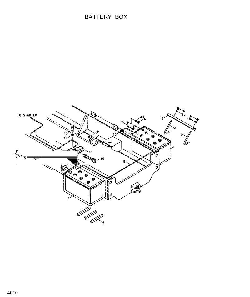 Схема запчастей Hyundai HL25C - BATTERY BOX ELECTRIC 