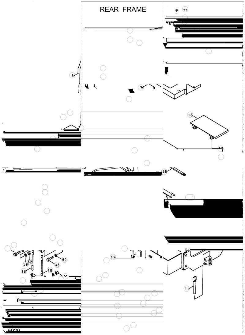 Схема запчастей Hyundai HL25C - REAR FRAME 