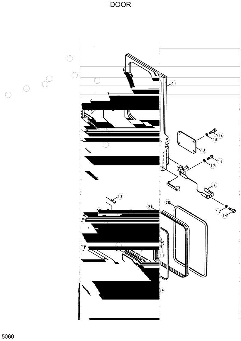 Схема запчастей Hyundai HL25C - DOOR 