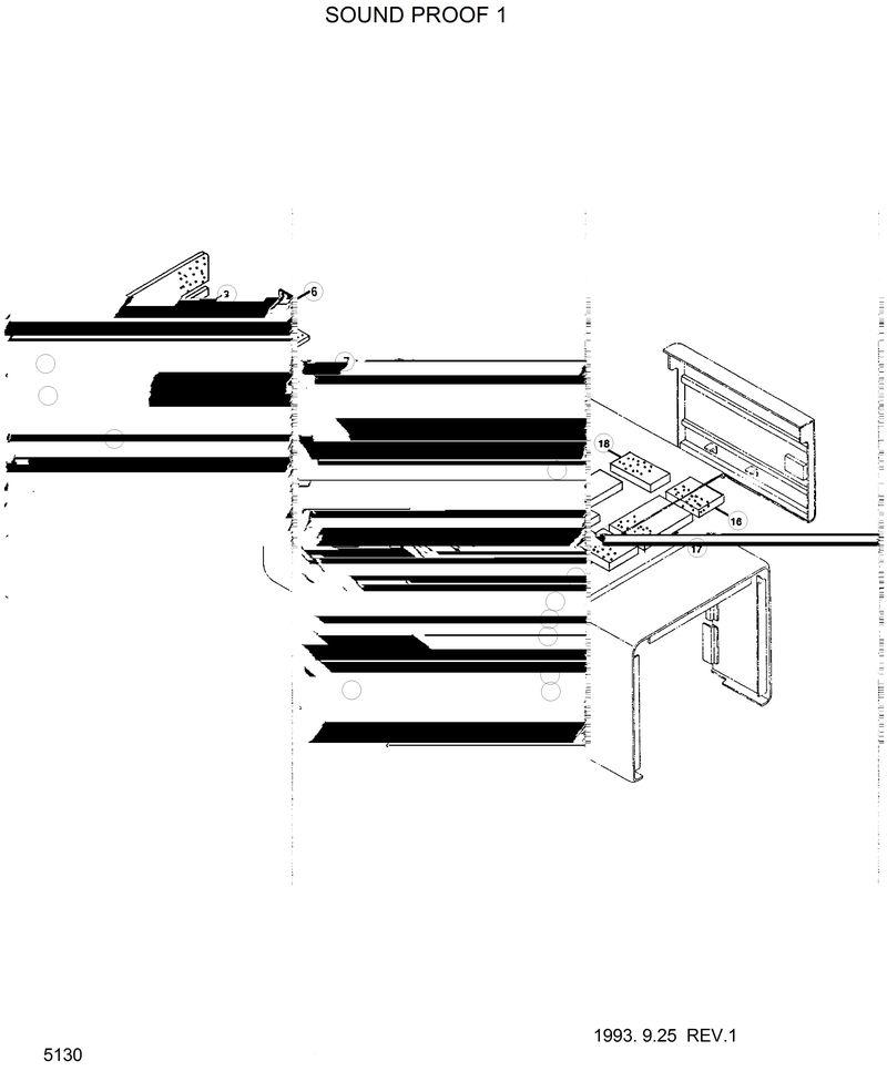 Схема запчастей Hyundai HL25C - SOUND PROOF 1 